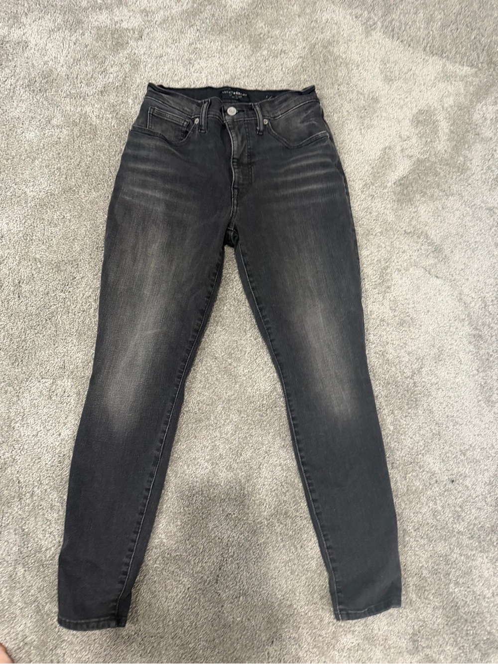 Lucky Brand Women's Faded Black Skinny Jeans